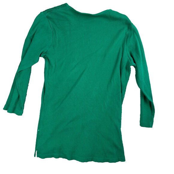 Quacker Factory Womens Size Small Sweater Green Rhinestones - Picture 2 of 6